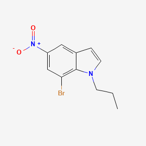 molecular formula C11H11BrN2O2 B13880765 7-Bromo-5-nitro-1-propyl-1H-indole 