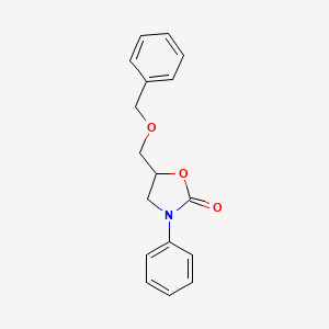 3-Phenyl-5-(phenylmethoxymethyl)-1,3-oxazolidin-2-one