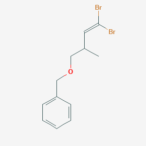 (4,4-Dibromo-2-methylbut-3-enoxy)methylbenzene