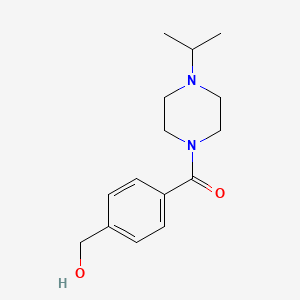 molecular formula C15H22N2O2 B13880795 [4-(Hydroxymethyl)phenyl]-(4-propan-2-ylpiperazin-1-yl)methanone 