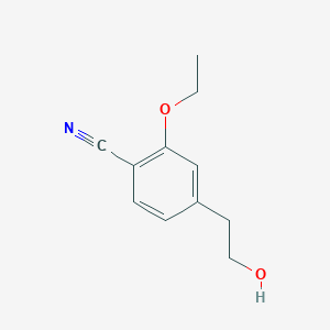 molecular formula C11H13NO2 B13880822 2-Ethoxy-4-(2-hydroxyethyl)benzonitrile 