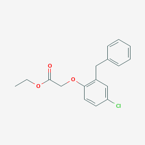 Ethyl 2-(2-benzyl-4-chlorophenoxy)acetate