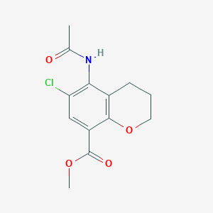 methyl 5-acetamido-6-chloro-3,4-dihydro-2H-chromene-8-carboxylate