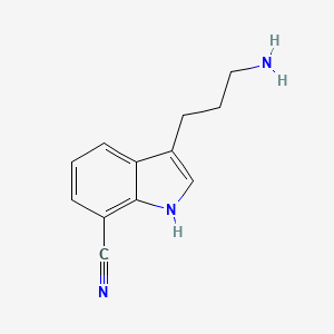 3-(3-aminopropyl)-1H-indole-7-carbonitrile