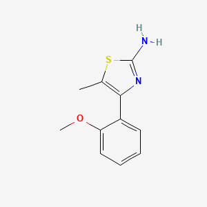 molecular formula C11H12N2OS B1388088 4-(2-Methoxyphenyl)-5-methylthiazol-2-ylamine CAS No. 1175959-23-5