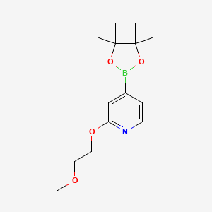 2-(2-Methoxyethoxy)-4-(4,4,5,5-tetramethyl-1,3,2-dioxaborolan-2-YL)pyridine