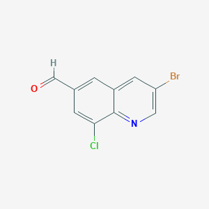 3-Bromo-8-chloroquinoline-6-carbaldehyde