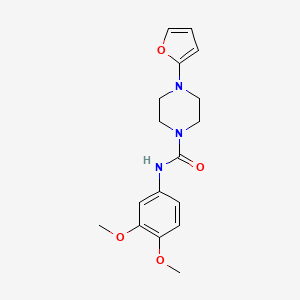 N-(3,4-dimethoxyphenyl)-4-(furan-2-yl)piperazine-1-carboxamide