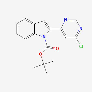 Tert-butyl 2-(6-chloropyrimidin-4-yl)indole-1-carboxylate