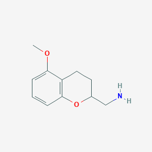 molecular formula C11H15NO2 B13880929 (5-methoxy-3,4-dihydro-2H-chromen-2-yl)methanamine 