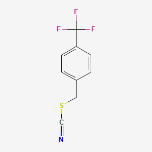 molecular formula C9H6F3NS B1388094 4-(Trifluoromethyl)benzyl thiocyanate CAS No. 41499-20-1