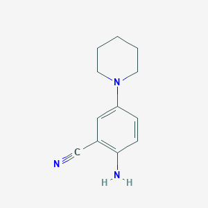 2-Amino-5-(piperidin-1-yl)benzonitrile