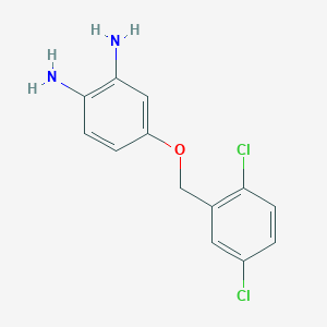 4-[(2,5-Dichlorophenyl)methoxy]benzene-1,2-diamine