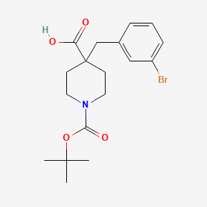 molecular formula C18H24BrNO4 B13880967 1-Boc-4-(3-bromobenzyl)Piperidine-4-Carboxylic Acid 