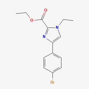 Ethyl 4-(4-bromophenyl)-1-ethylimidazole-2-carboxylate