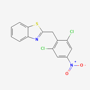 2-[(2,6-Dichloro-4-nitrophenyl)methyl]-1,3-benzothiazole