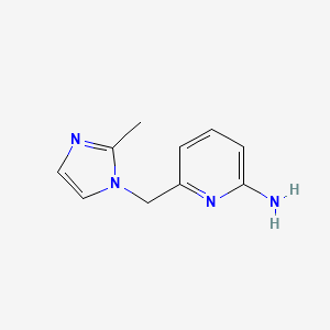 6-[(2-Methylimidazol-1-yl)methyl]pyridin-2-amine