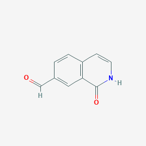 molecular formula C10H7NO2 B1388103 1-Oxo-1,2-dihydroisoquinoline-7-carbaldehyde CAS No. 1150618-27-1