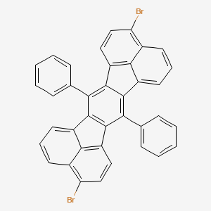 8,20-Dibromo-3,15-diphenylheptacyclo[15.7.1.15,9.02,16.04,14.021,25.013,26]hexacosa-1(24),2(16),3,5(26),6,8,10,12,14,17(25),18,20,22-tridecaene