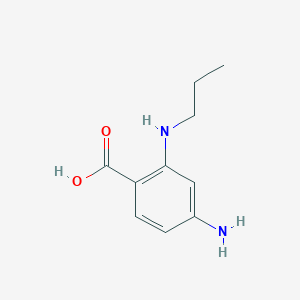 molecular formula C10H14N2O2 B13881088 4-Amino-2-(propylamino)benzoic acid CAS No. 19714-99-9