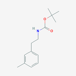 molecular formula C14H21NO2 B13881092 tert-butyl N-[2-(3-methylphenyl)ethyl]carbamate 