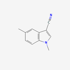 molecular formula C11H10N2 B13881094 1H-Indole-3-carbonitrile, 1,5-dimethyl- 