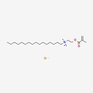 molecular formula C24H48BrNO2 B13881108 Methacryloxyethylhexadecyl dimethyl ammonium bromide 