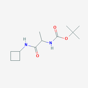 tert-butyl N-[1-(cyclobutylamino)-1-oxopropan-2-yl]carbamate