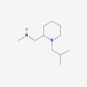 N-methyl-1-[1-(2-methylpropyl)piperidin-2-yl]methanamine