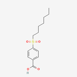 molecular formula C14H20O4S B13881190 4-Heptylsulfonylbenzoic acid 