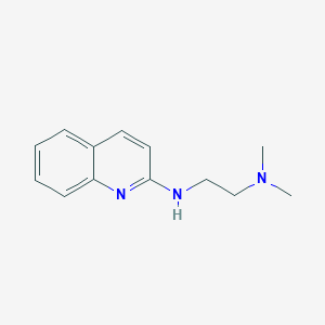 molecular formula C13H17N3 B13881241 N',N'-dimethyl-N-quinolin-2-ylethane-1,2-diamine 