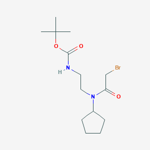 tert-butyl N-[2-[(2-bromoacetyl)-cyclopentylamino]ethyl]carbamate