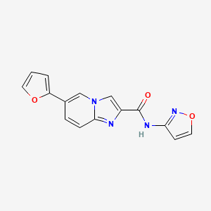 6-(furan-2-yl)-N-(1,2-oxazol-3-yl)imidazo[1,2-a]pyridine-2-carboxamide