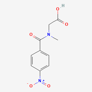 molecular formula C10H10N2O5 B13881280 (N-Methyl-4-nitrobenzamido)ethanoic acid 