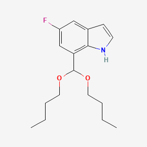 7-(dibutoxymethyl)-5-fluoro-1H-indole