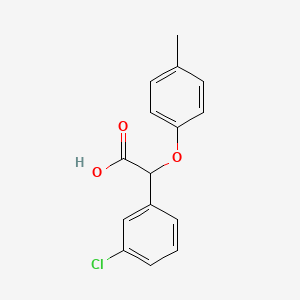 2-(3-Chlorophenyl)-2-(4-methylphenoxy)acetic acid