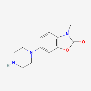 3-Methyl-6-piperazin-1-yl-1,3-benzoxazol-2-one