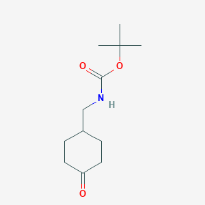 molecular formula C12H21NO3 B1388135 tert-Butyl ((4-oxocyclohexyl)methyl)carbamate CAS No. 809273-70-9