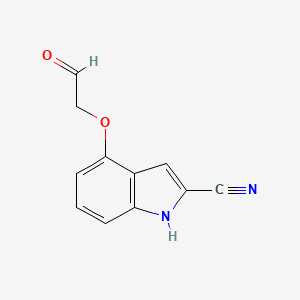 4-(2-oxoethoxy)-1H-Indole-2-carbonitrile