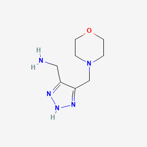 [5-(morpholin-4-ylmethyl)-2H-triazol-4-yl]methanamine