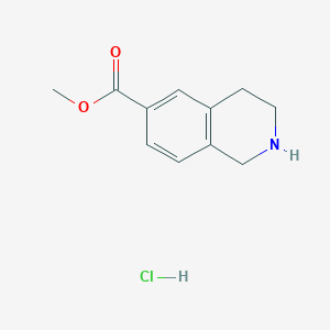 molecular formula C11H14ClNO2 B1388139 1,2,3,4-四氢异喹啉-6-羧酸甲酯盐酸盐 CAS No. 877861-62-6