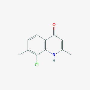 8-chloro-2,7-dimethyl-4-Quinolinol