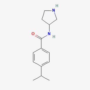 4-propan-2-yl-N-pyrrolidin-3-ylbenzamide