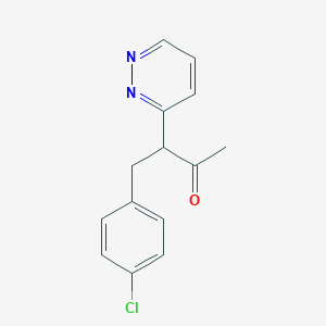 4-(4-Chlorophenyl)-3-pyridazin-3-ylbutan-2-one