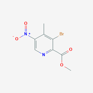 molecular formula C8H7BrN2O4 B1388149 Methyl 3-bromo-4-methyl-5-nitropicolinate CAS No. 1150618-07-7