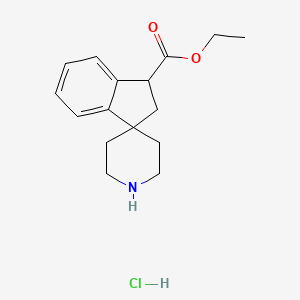 Ethyl spiro[1,2-dihydroindene-3,4'-piperidine]-1-carboxylate;hydrochloride