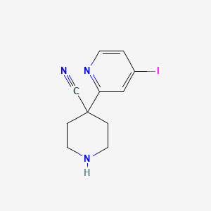 4-(4-Iodopyridin-2-yl)piperidine-4-carbonitrile