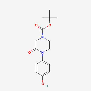 Tert-butyl 4-(4-hydroxyphenyl)-3-oxopiperazine-1-carboxylate