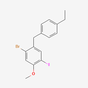 1-Bromo-2-[(4-ethylphenyl)methyl]-4-iodo-5-methoxybenzene