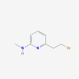 6-(2-bromoethyl)-N-methylpyridin-2-amine